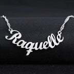 Colar com Nome Curvado Personalizado Prata 925
