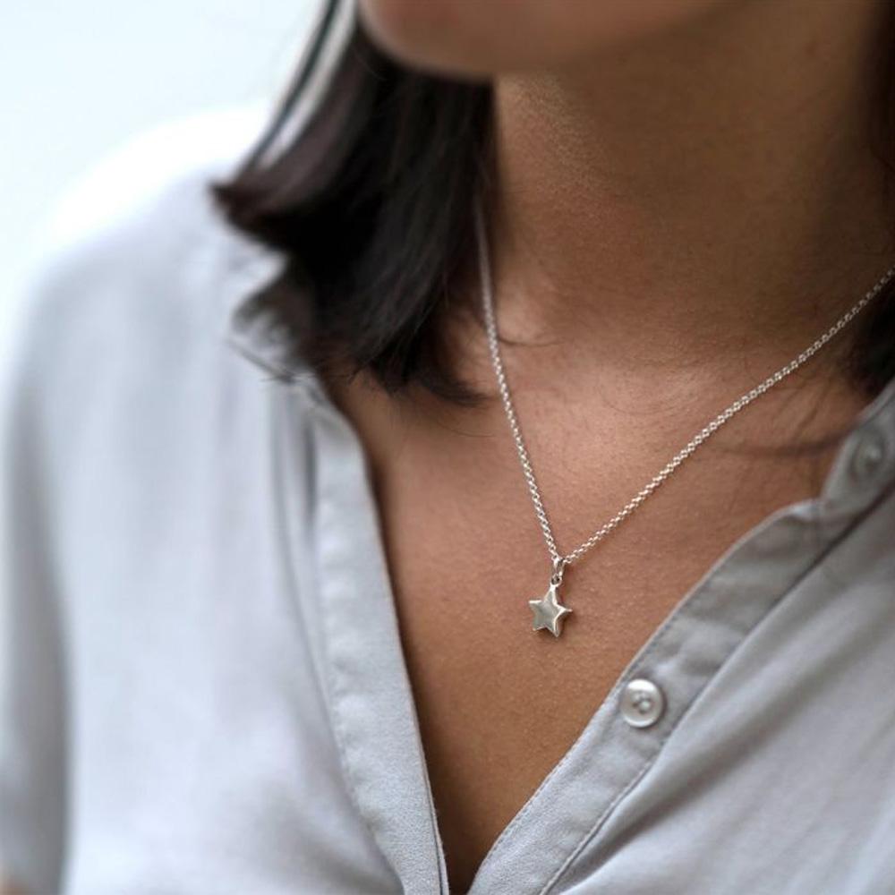 Colar de Estrela Prata 925
