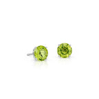 Brinco Pedra Verde em Prata 925