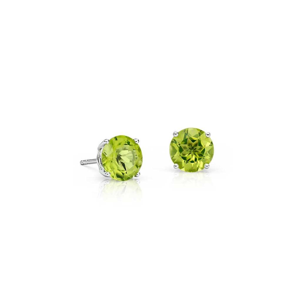 Brinco Pedra Verde em Prata 925