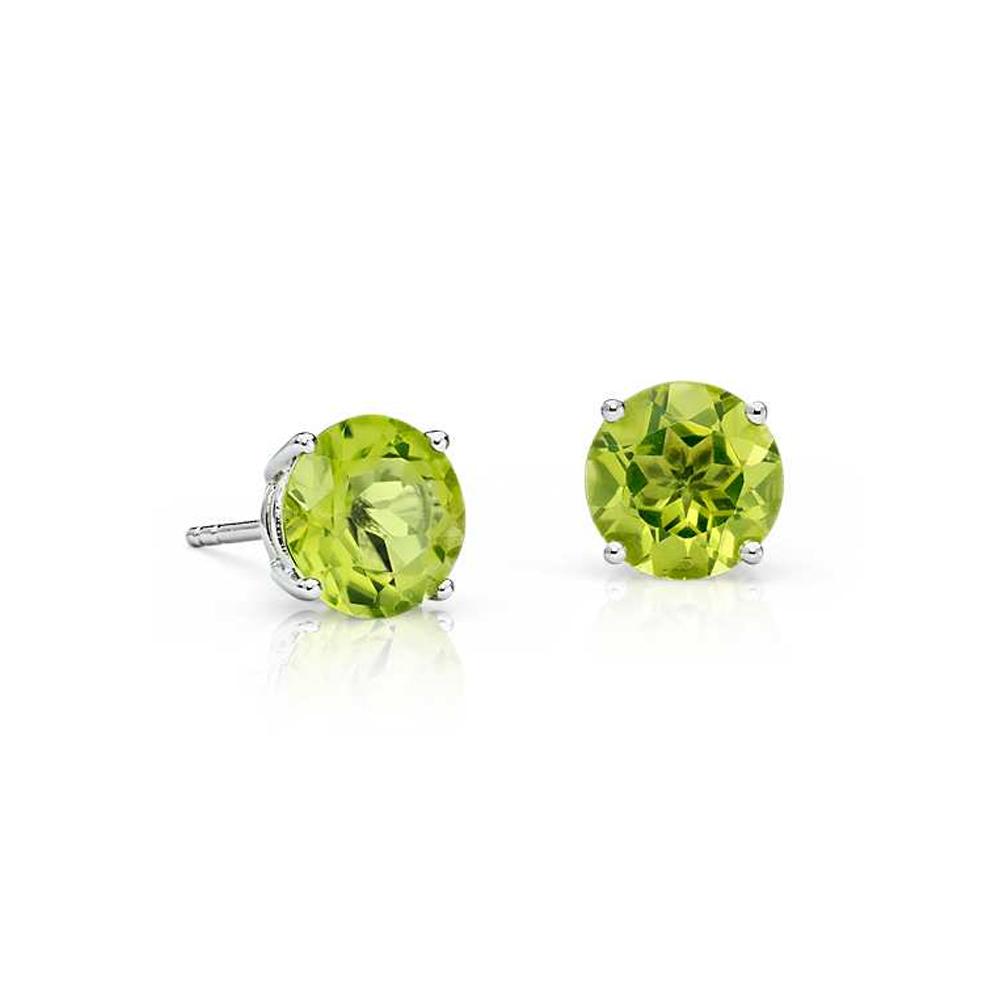 Brinco Pedra Verde em Prata 925