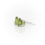 Brinco Pedra Verde em Prata 925