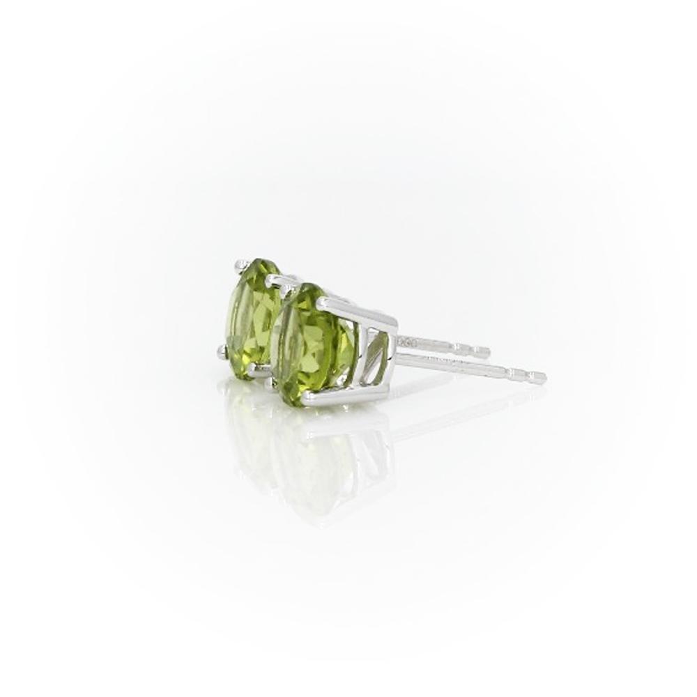 Brinco Pedra Verde em Prata 925