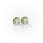 Brinco Pedra Verde em Prata 925