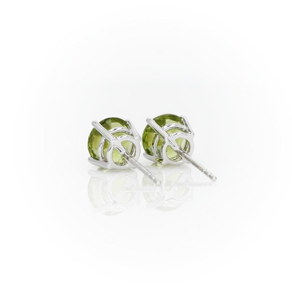 Brinco Pedra Verde em Prata 925