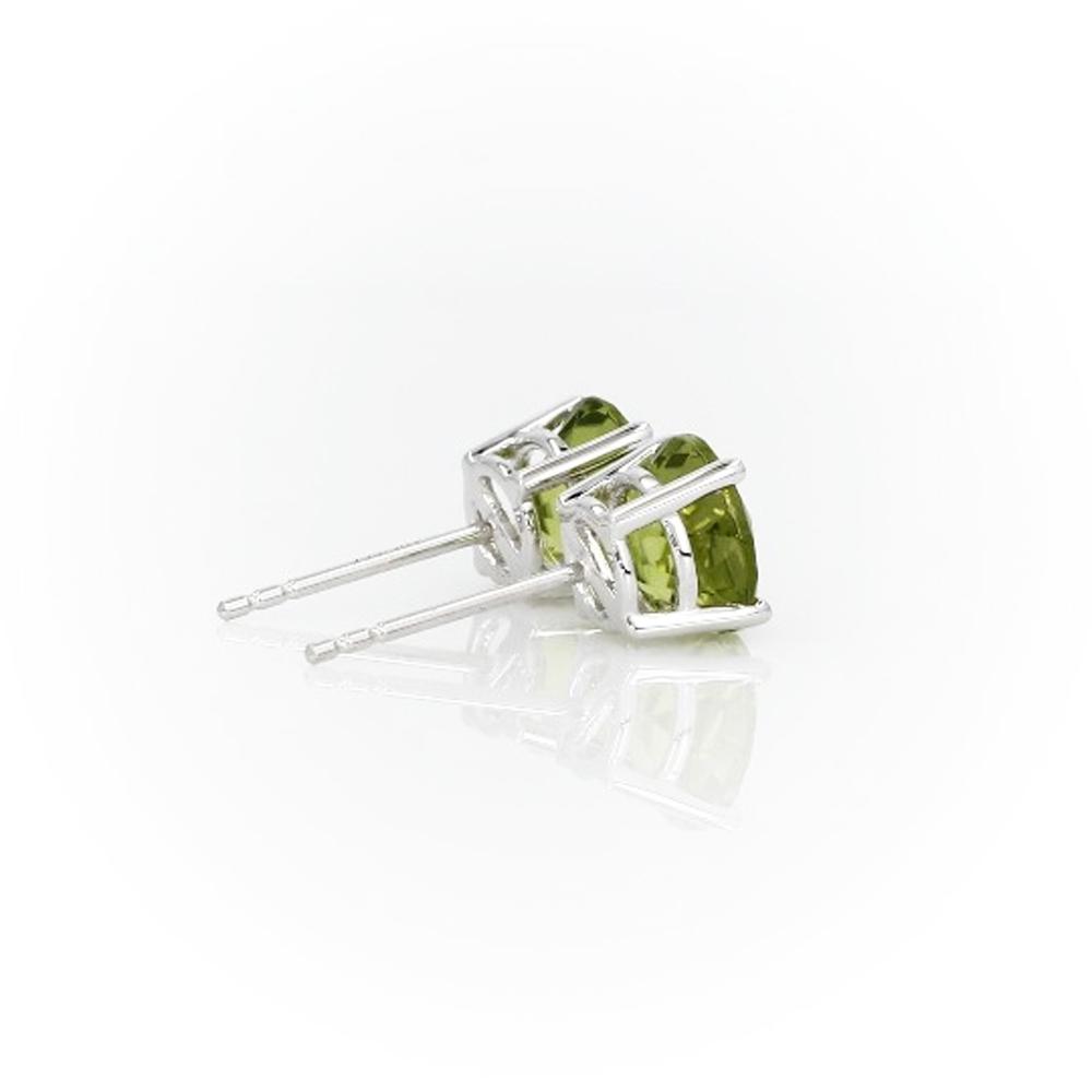 Brinco Pedra Verde em Prata 925