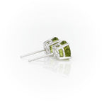 Brinco Pedra Verde em Prata 925