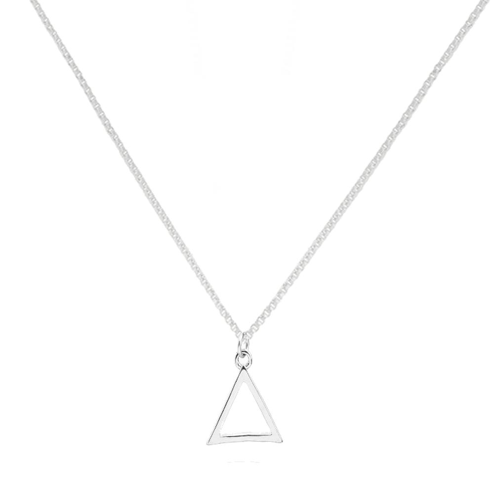 Colar Triangulo Delicado em Prata 925