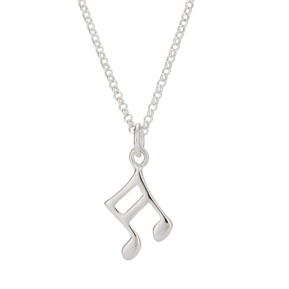 Colar Nota Musical em Prata 950